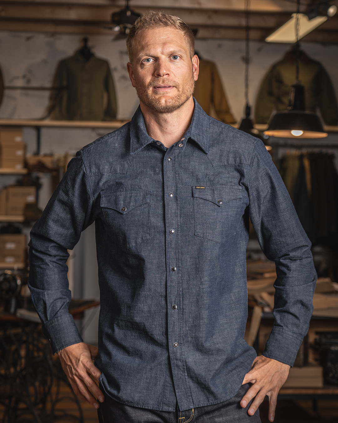 1952 Rider Shirt Japanese 9oz indigo 1952 Rider Shirt Japanese 9oz indigo