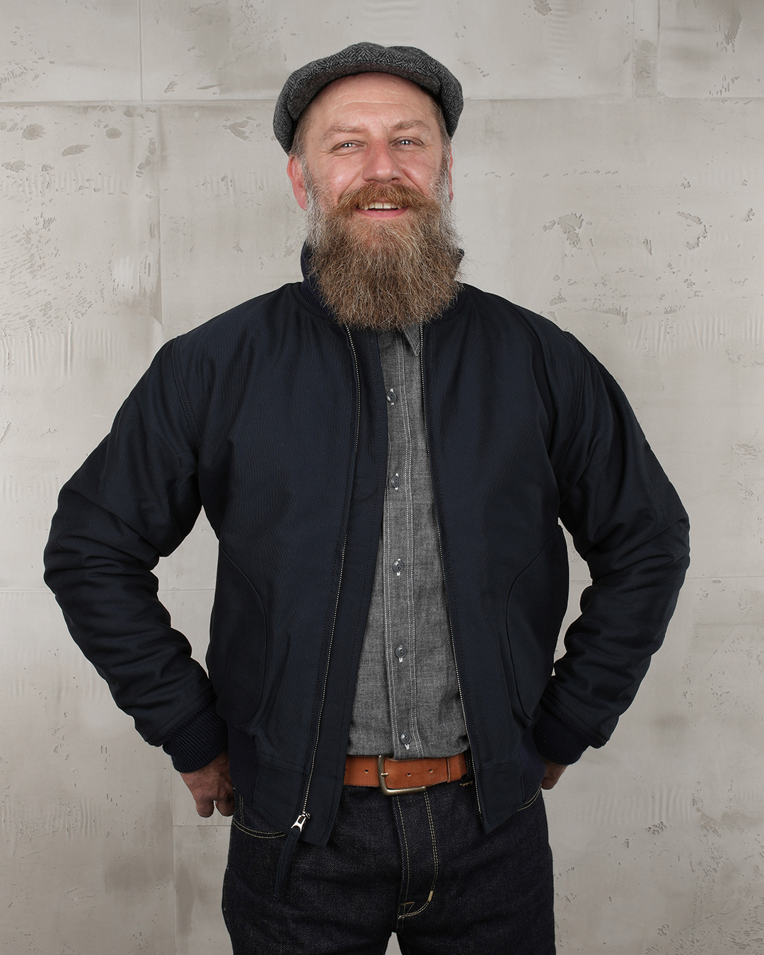 1942 Deck Zip Jacket dark blue