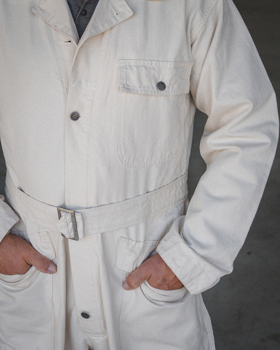 1938 Mechanic Coverall Off White