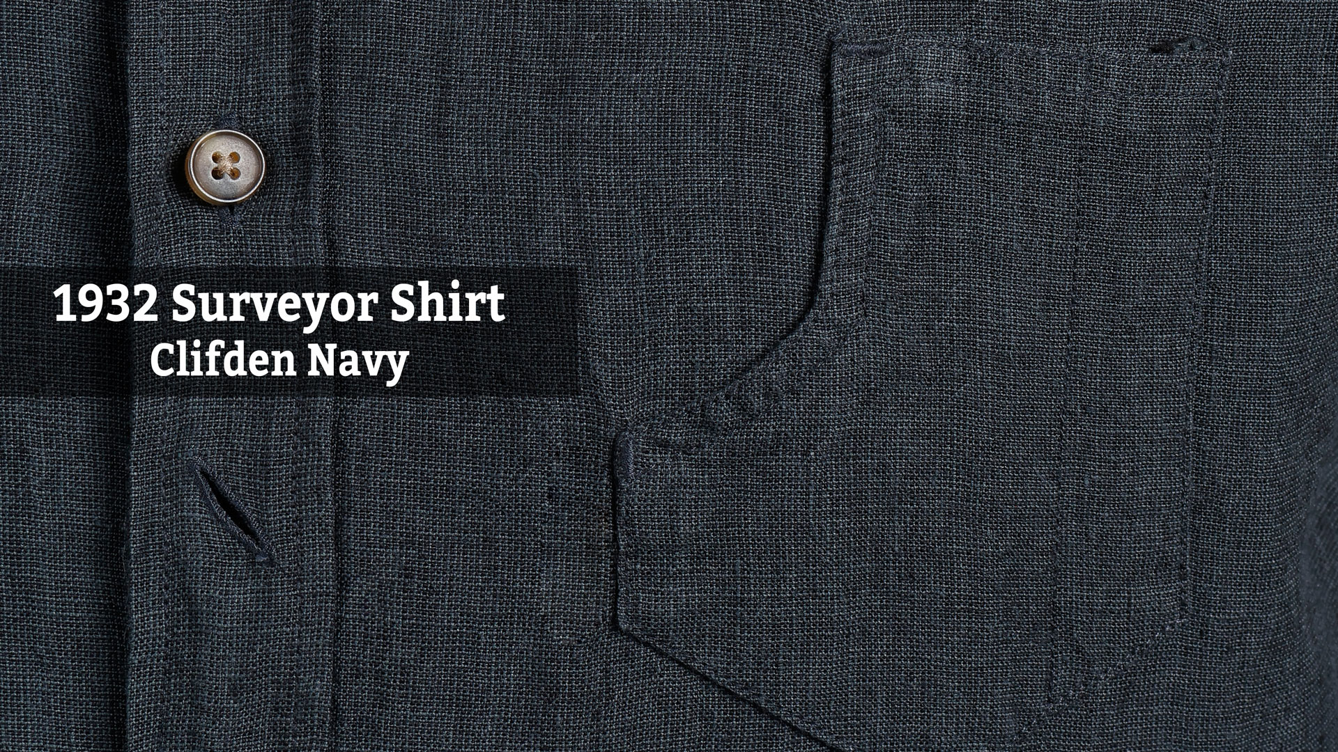 Slider 1932 Surveyor Shirt Clifden Navy