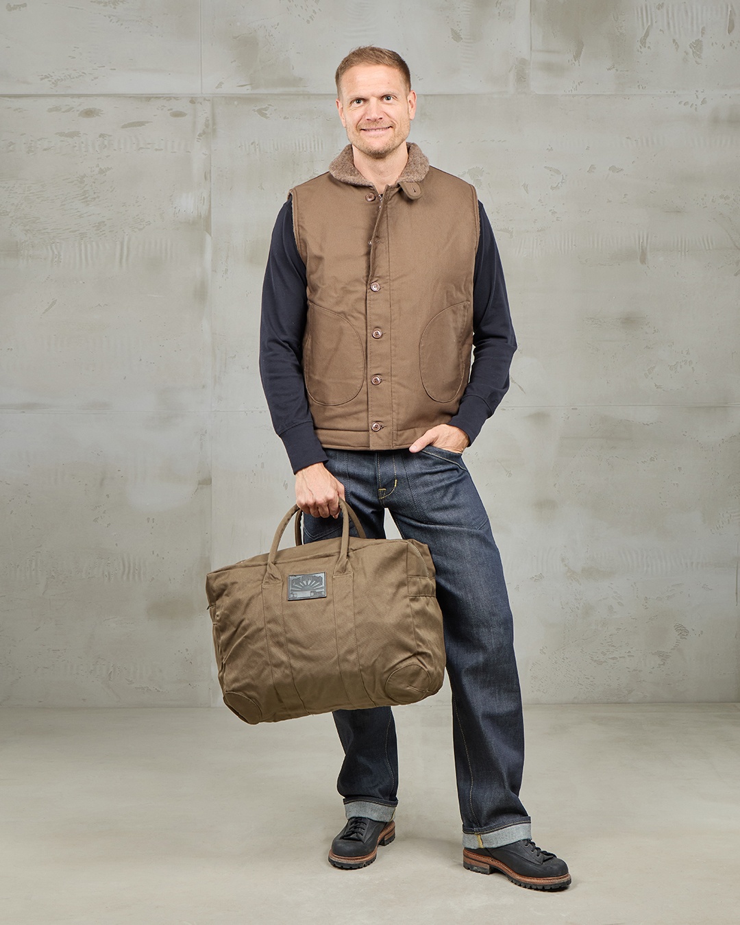 1965 D-Bag Medium Waxed Khaki