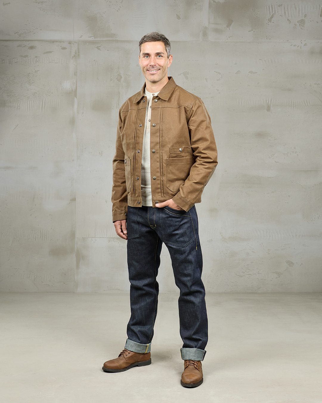 1908 Miner Jacket waxed tan