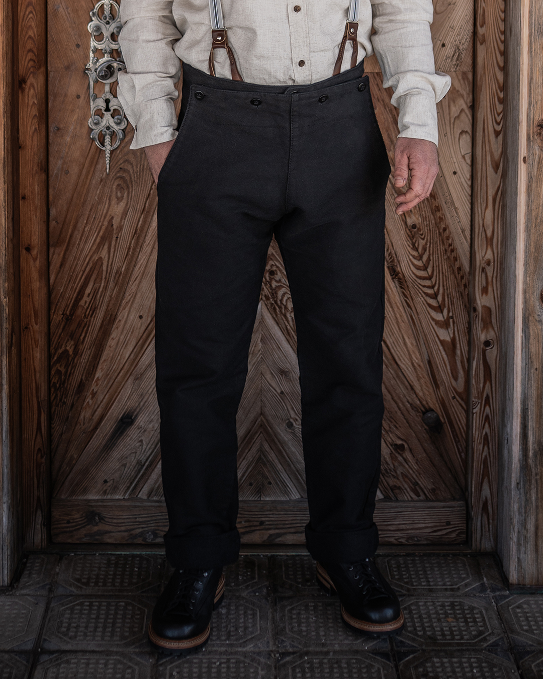 1935 Machinist Trousers Elephant Skin Black