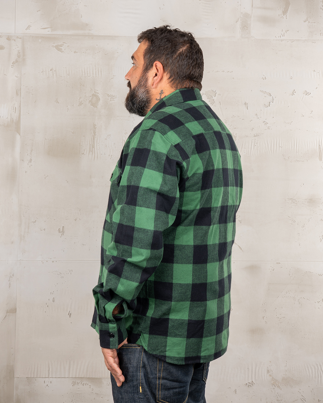1943 CPO Shirt Buffalo Green Flannel