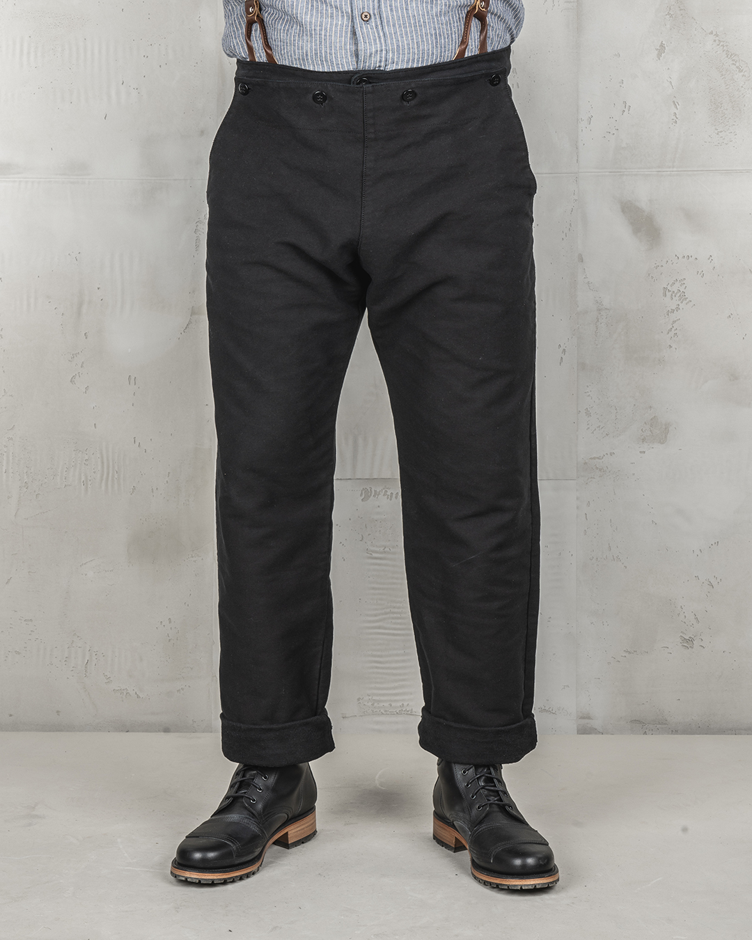 1935 Machinist Trousers Elephant Skin Black 1935 Machinist Trousers Elephant Skin Black