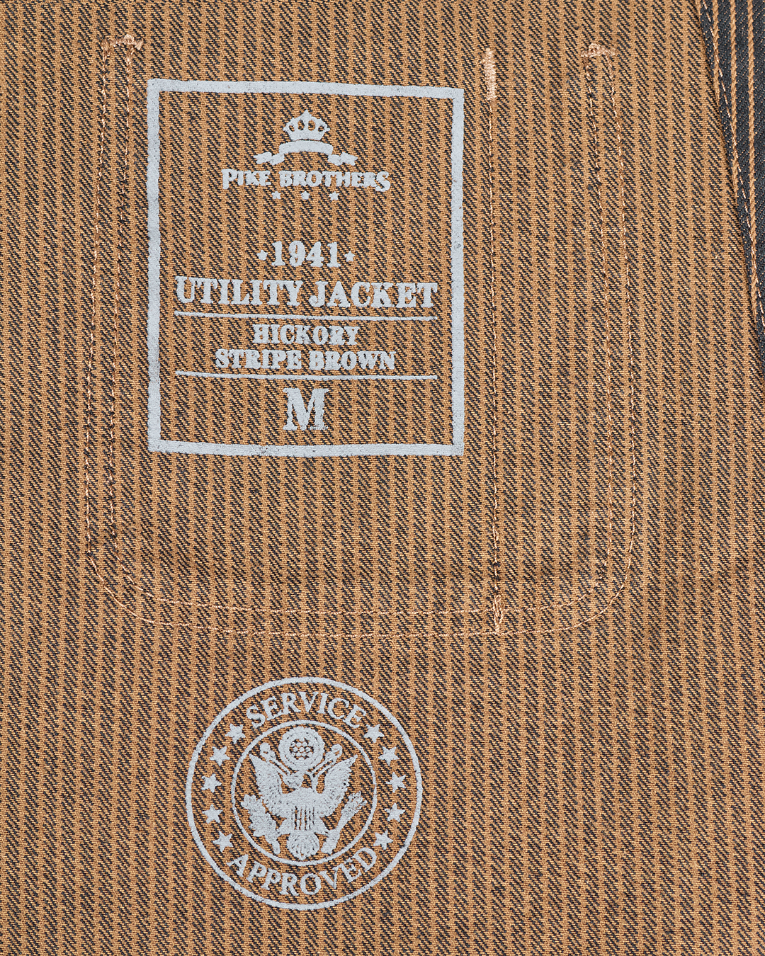 1941 Utility Jacket Hickory Stripe Brown