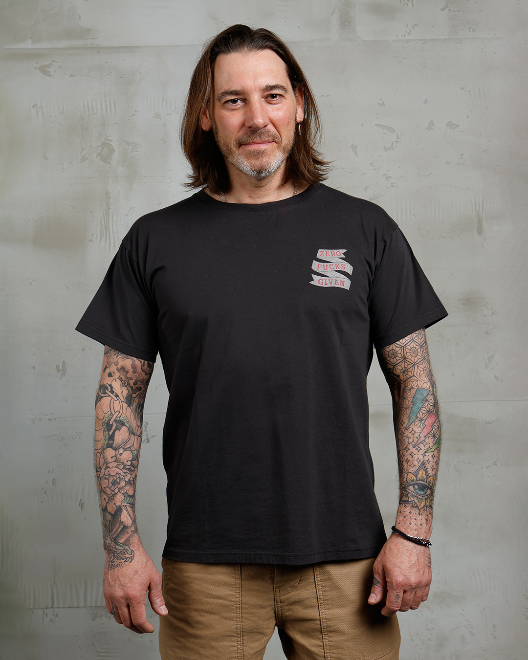1969 Sports Tee Zero Fucks Given Black