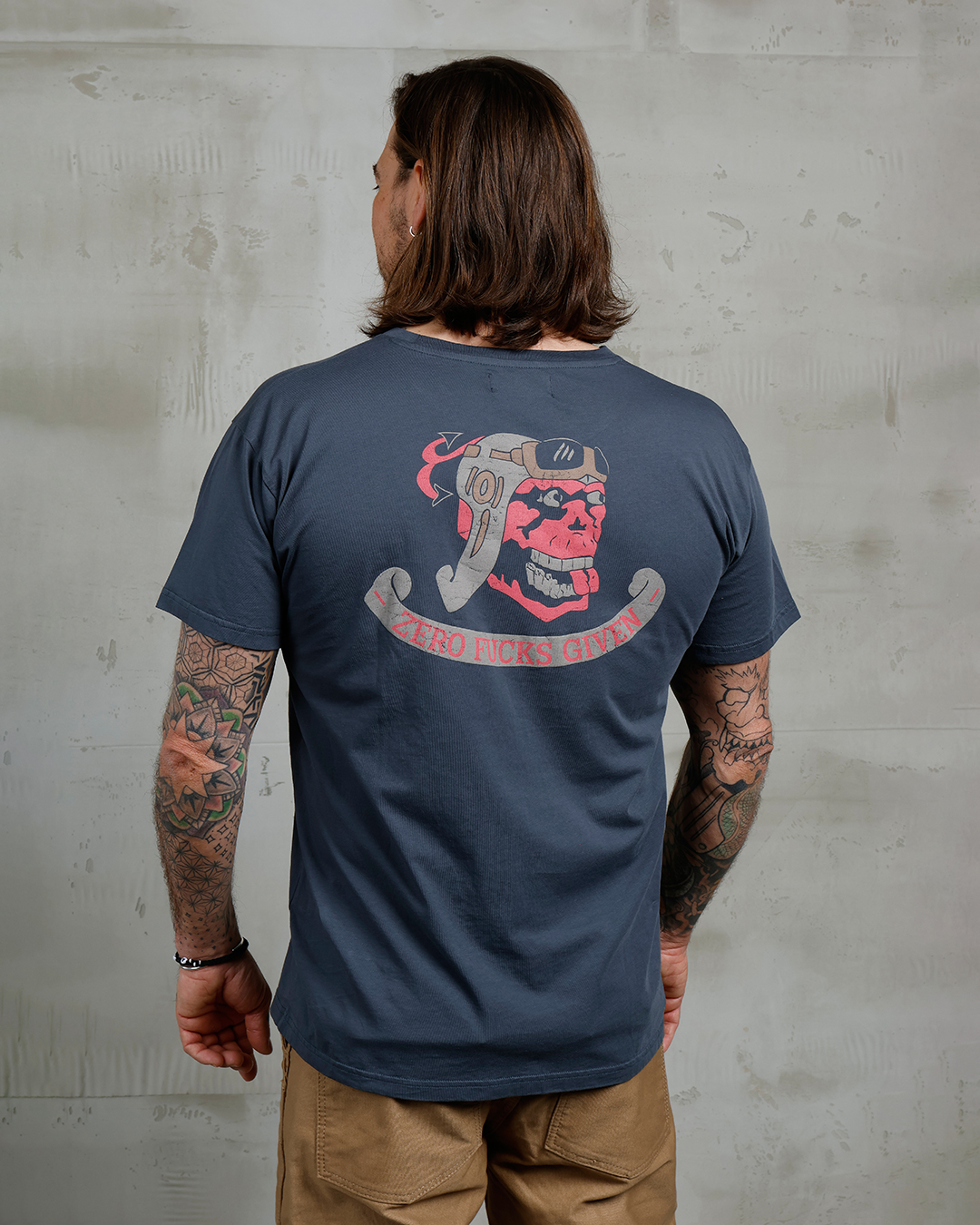 1969 Sports Tee Zero Fucks Given Petrol