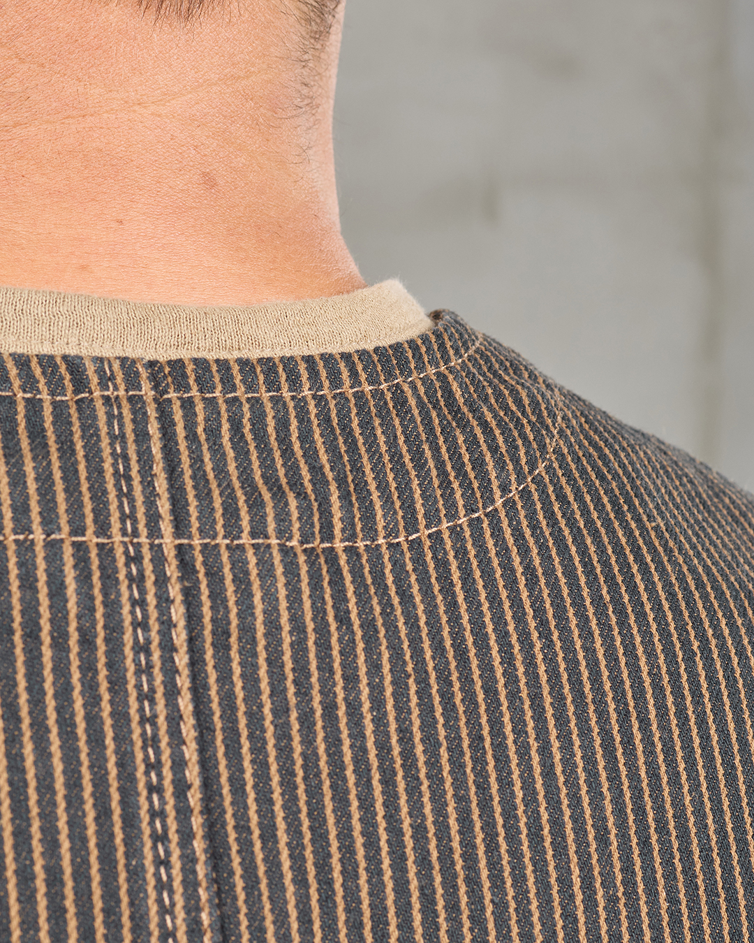 1937 Roamer Vest hickory stripe brown