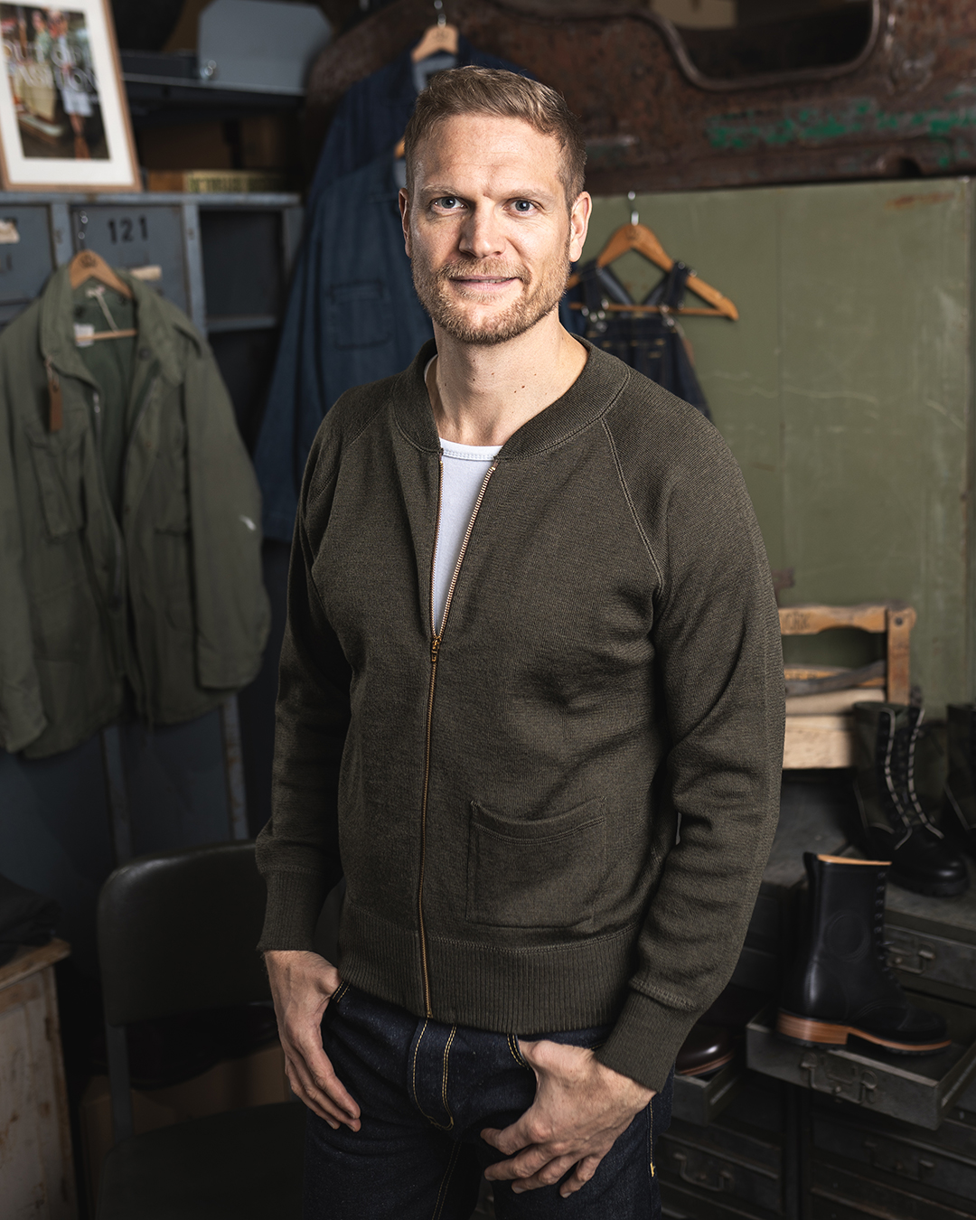 1943 C2 Sweater olive drab 1943 C2 Sweater olive drab