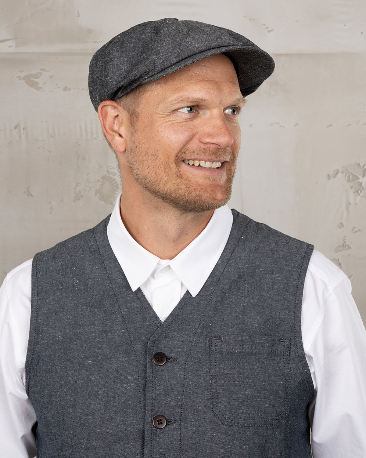 1928 Newsboy Cap Smoke Grey