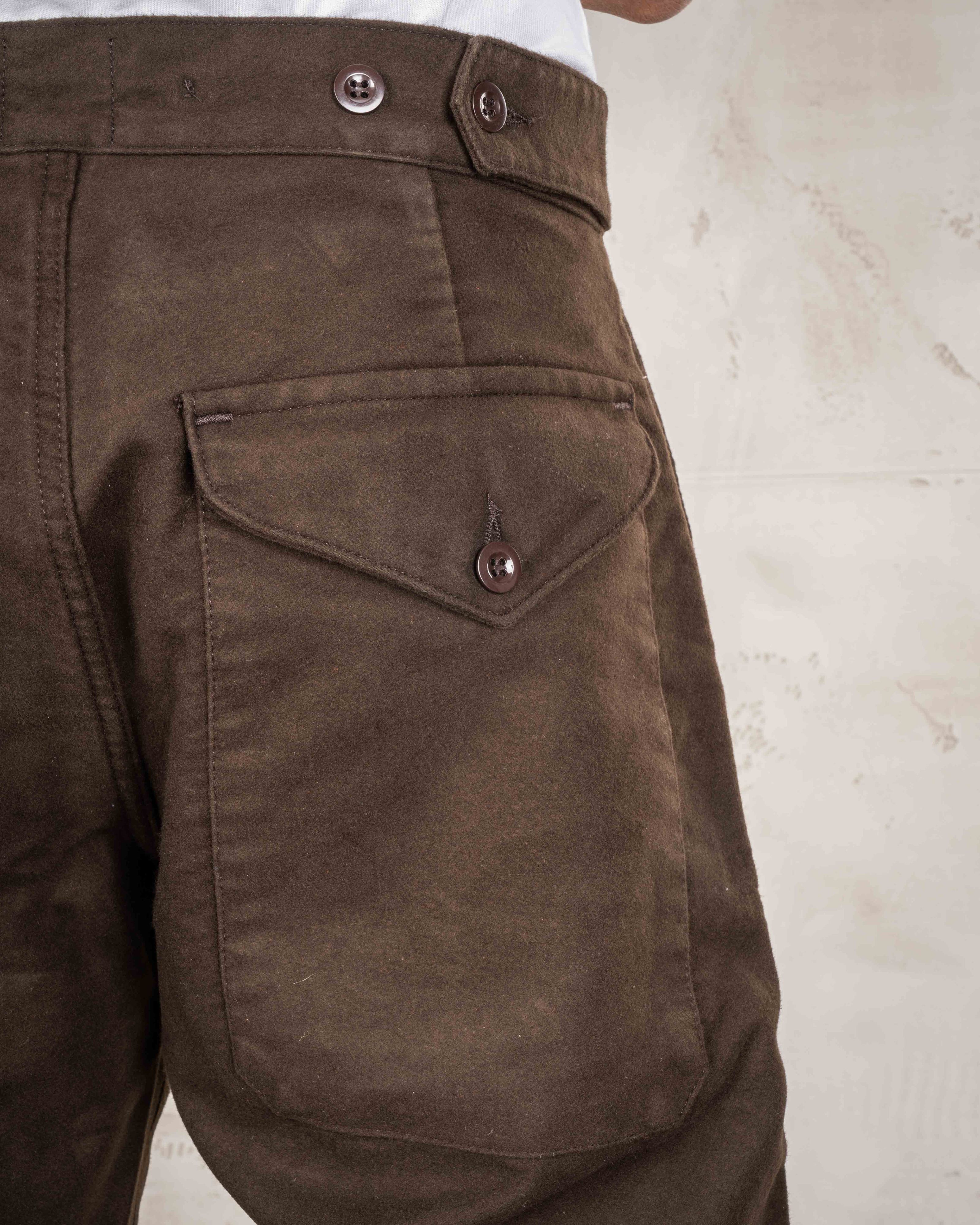 1952 Pattern Trousers Moleskin Soil Brown