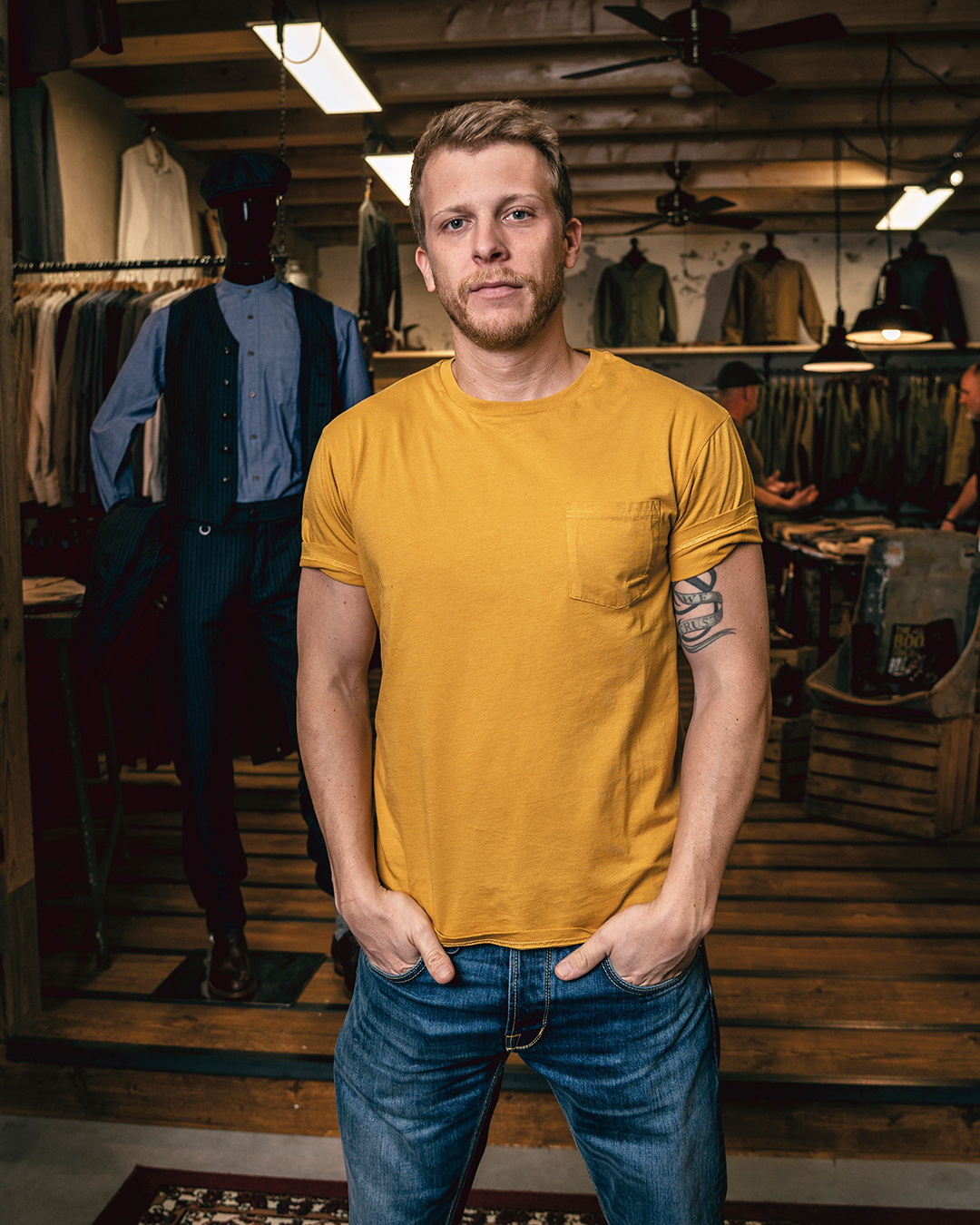 1971 Pocket Tee Baja yellow O&E