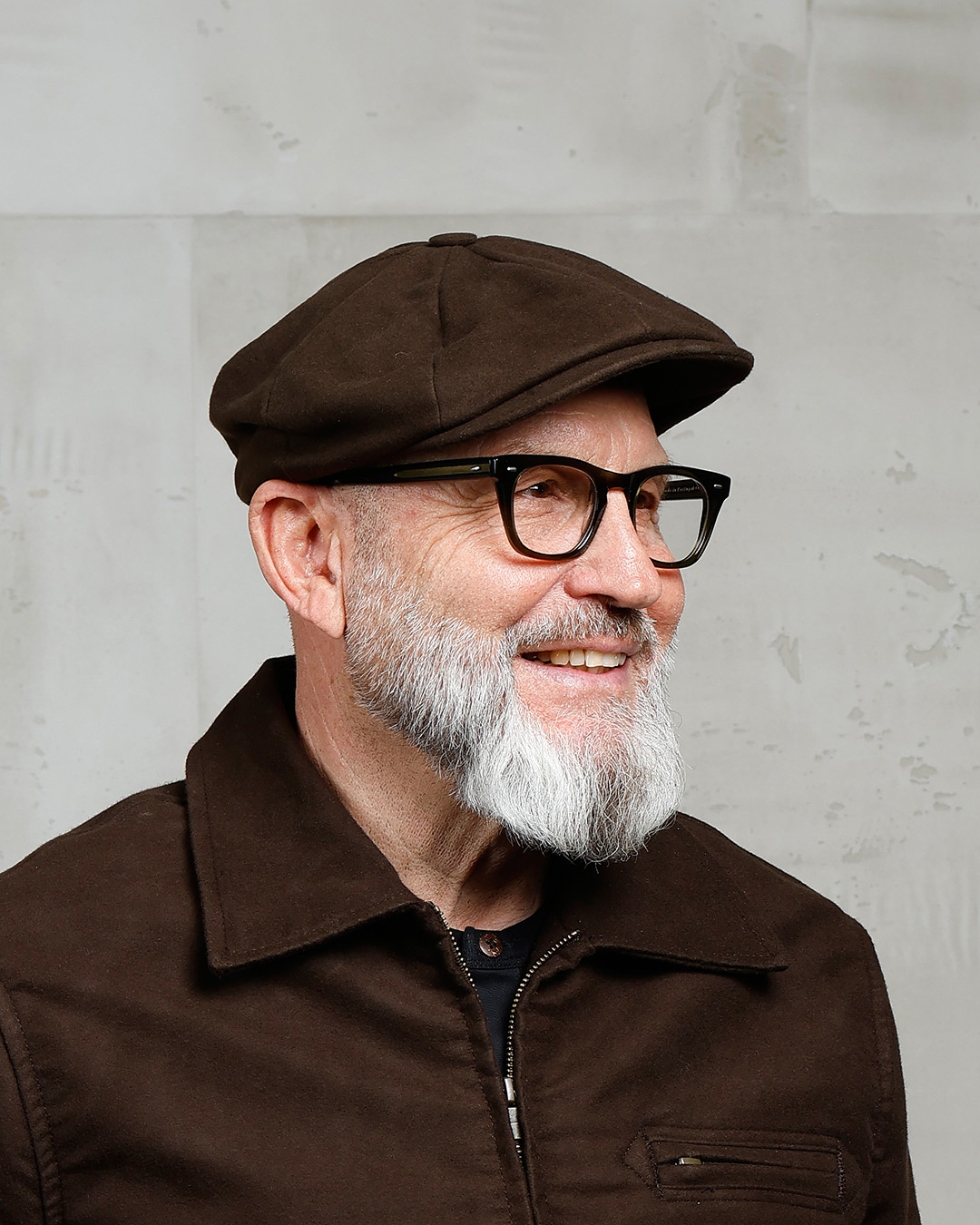 1928 Newsboy Cap Moleskin soil brown