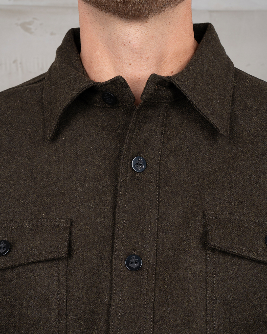 1943 CPO Shirt olive wool
