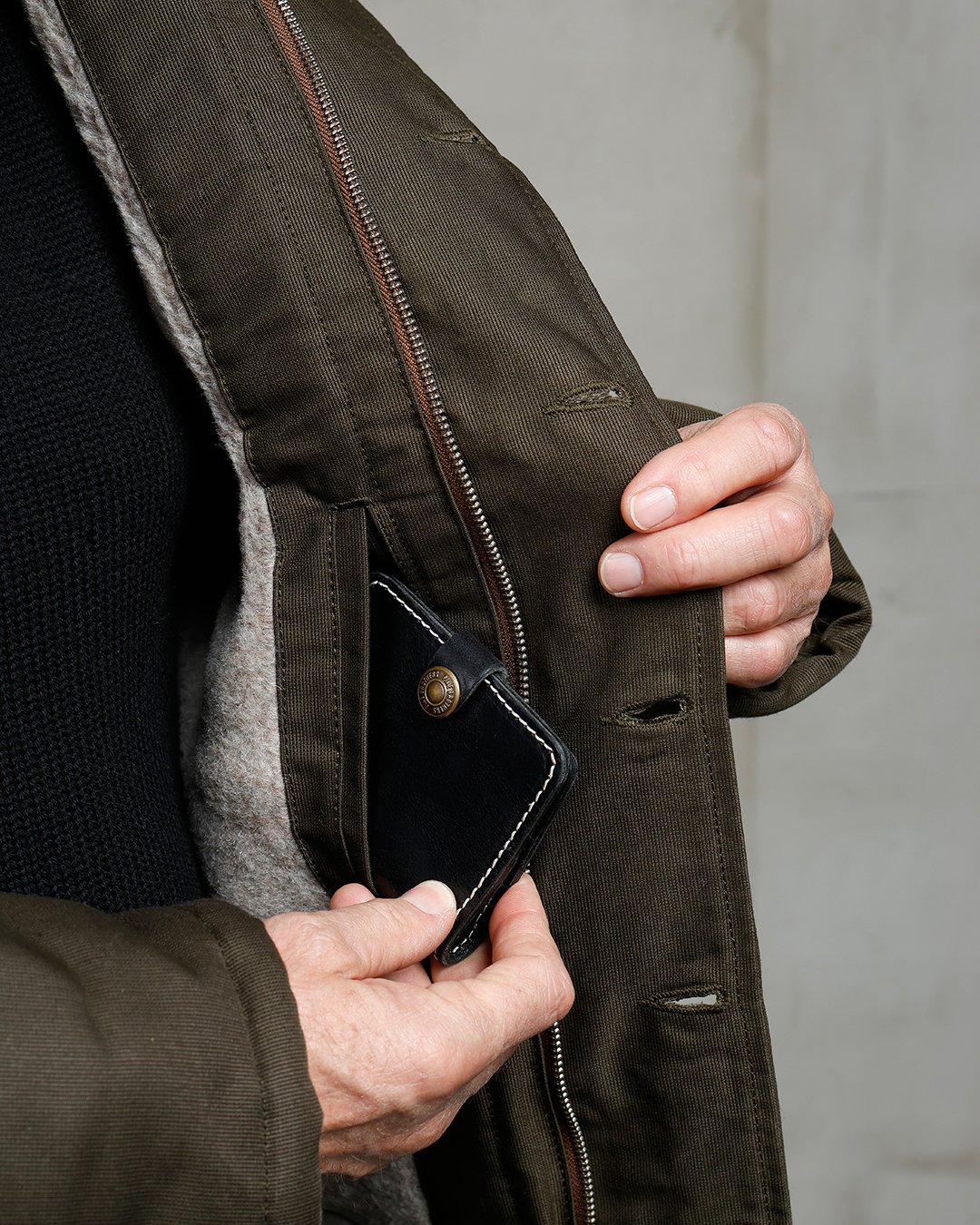 1944 N1 Deck Jacket Waxed Olive