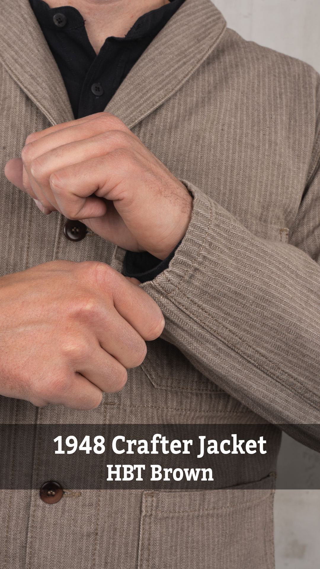 1948 Crafter Jacket HBT Brown