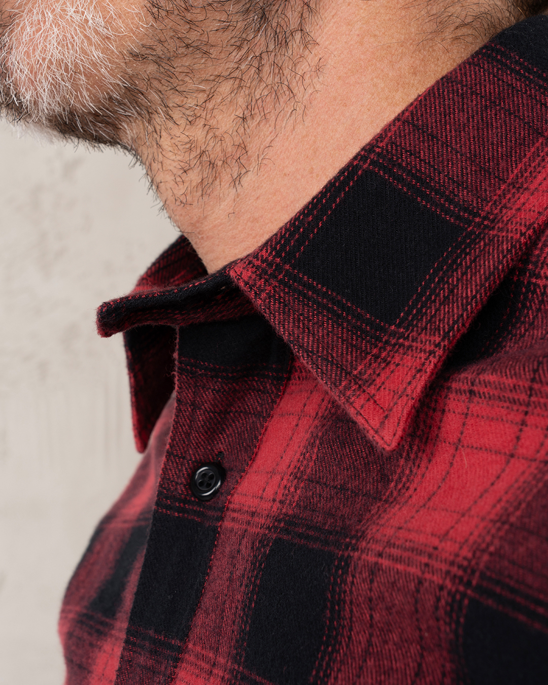 1937 Roamer Shirt red check flannel