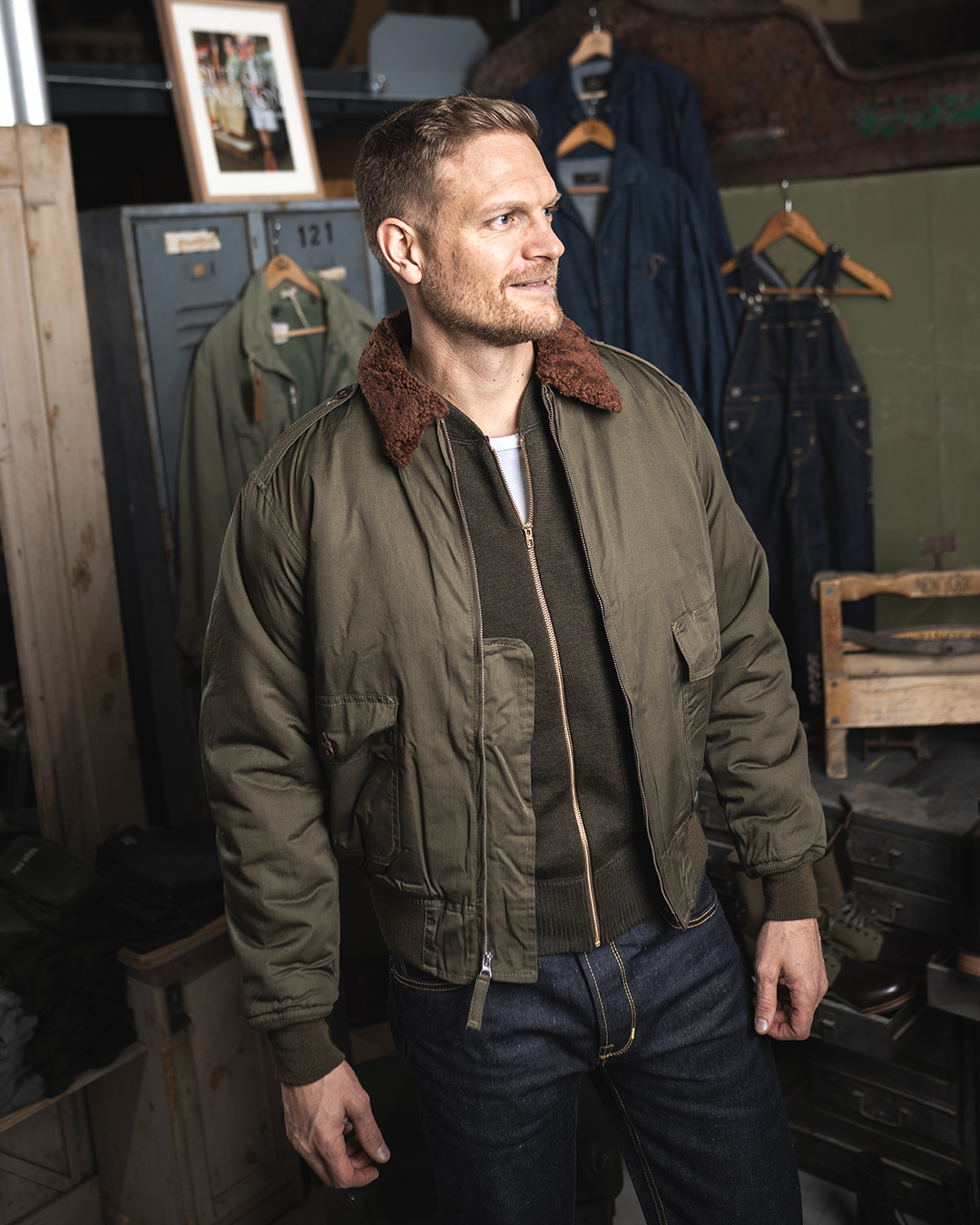 1943 B10 Flight Jacket olive drab 1943 B10 Flight Jacket olive drab