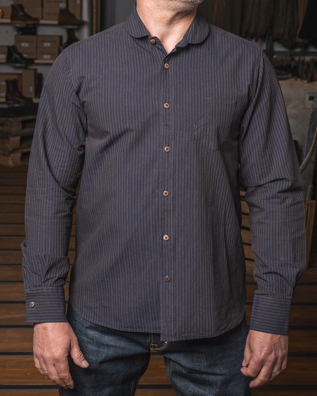1908 Miner Shirt Hosai blue