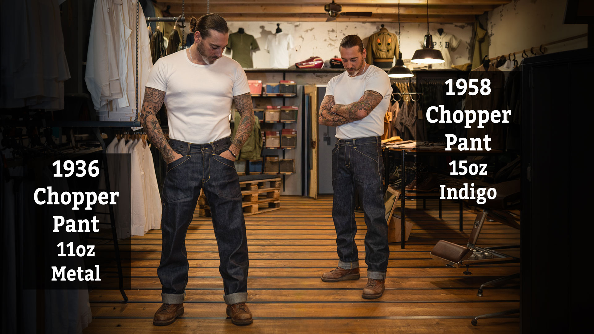 1936 Chopper Pant vs. 1958 Chopper Pant
