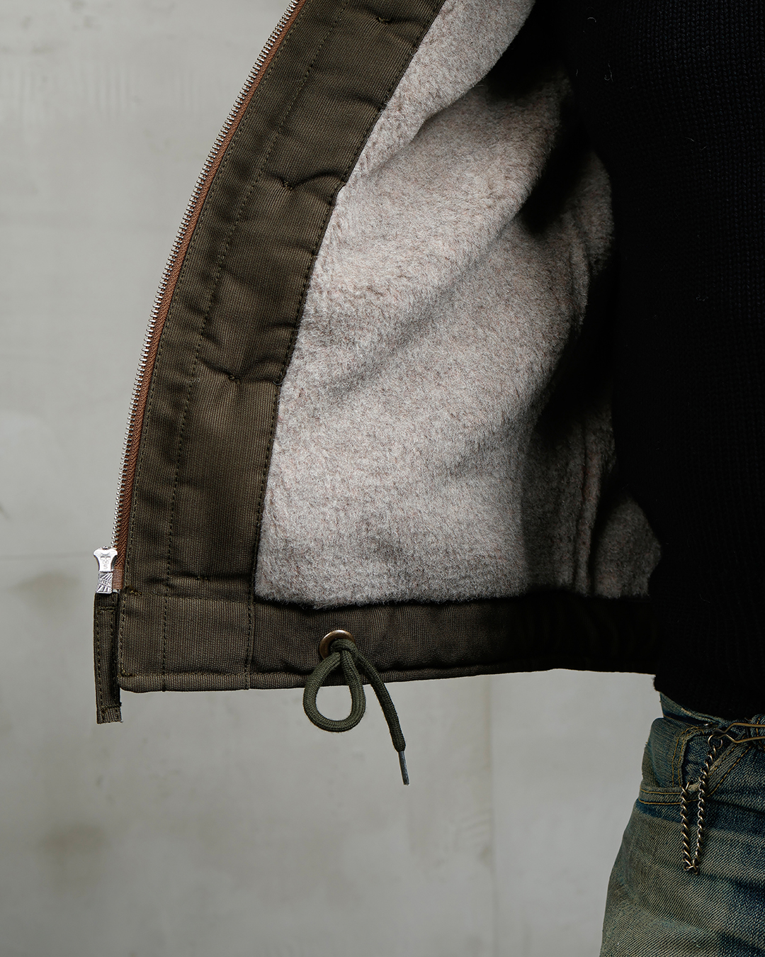 1944 N1 Deck Jacket Waxed Olive