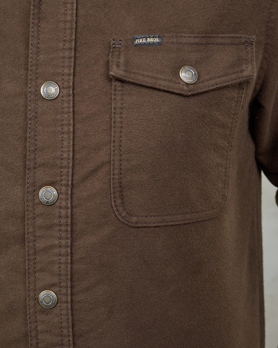 1943 CPO Shirt Moleskin Soil Brown