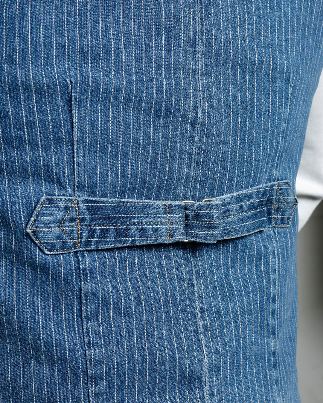 1948 Crafter Vest Blue Wabash Rinsed