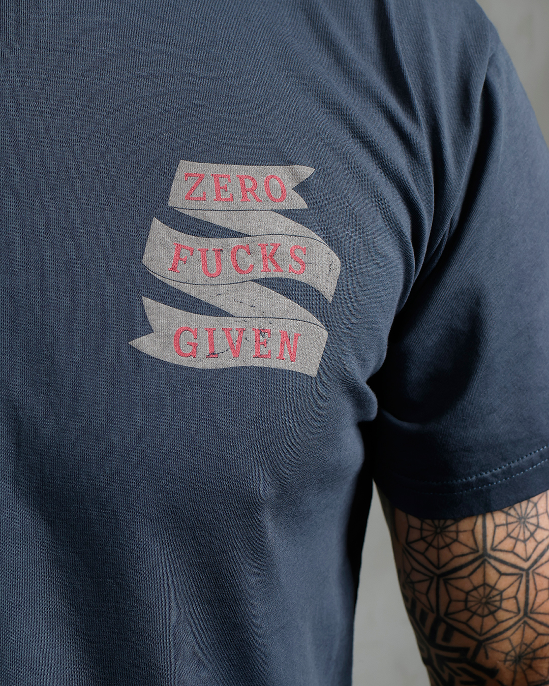 1969 Sports Tee Zero Fucks Given Petrol