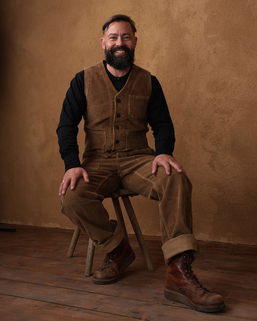 1967 Utility Trousers light brass cord