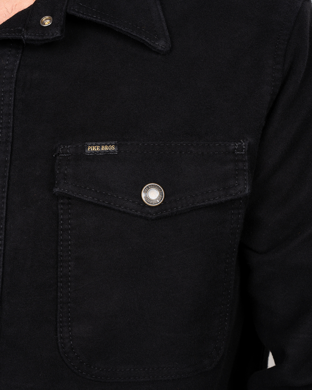 1943 CPO Shirt Moleskin sulphur black