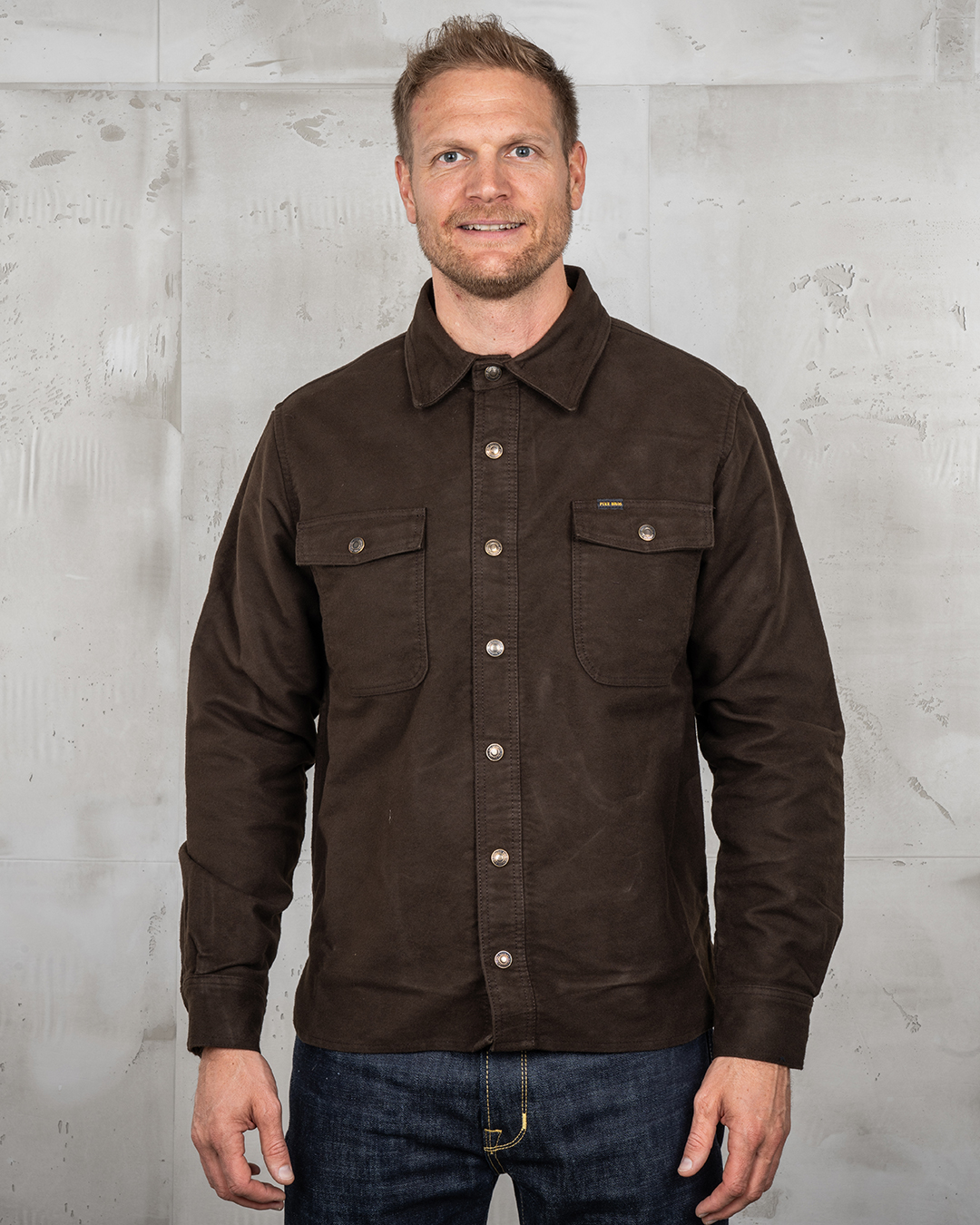 1943 CPO Shirt Moleskin Soil Brown 1943 CPO Shirt Moleskin Soil Brown