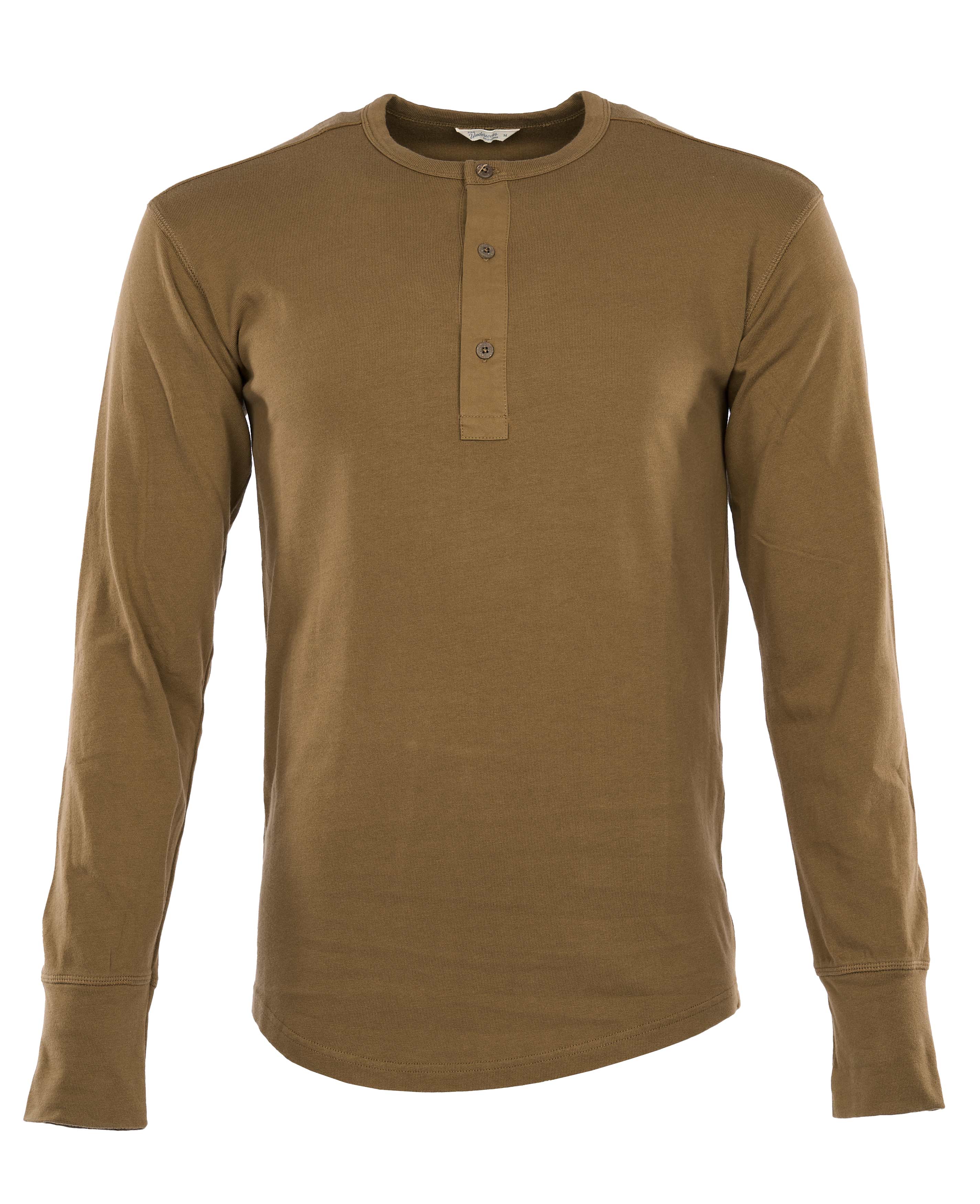 1927 Henley Shirt long sleeve Mojave brown