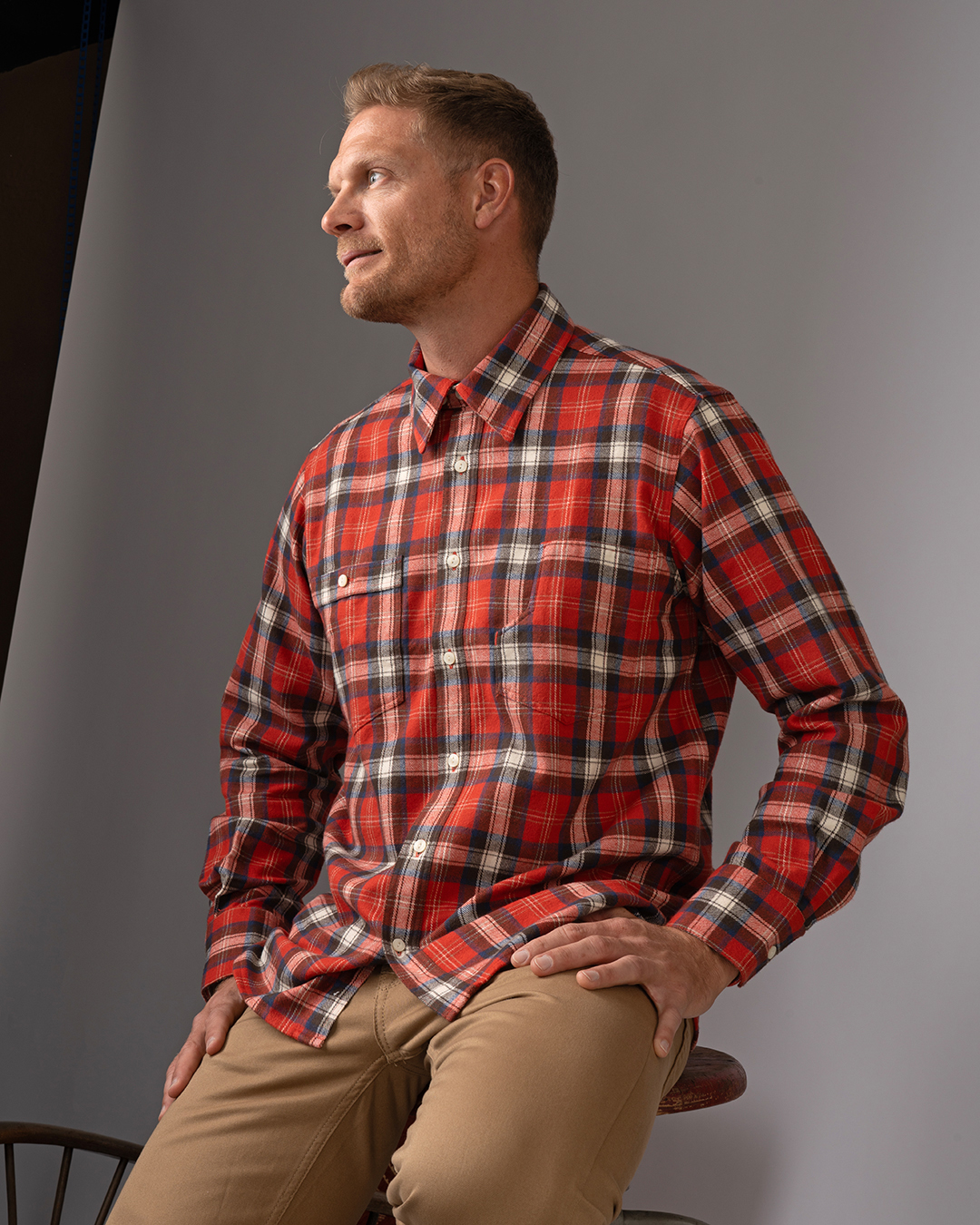 1937 Roamer Shirt red flannel