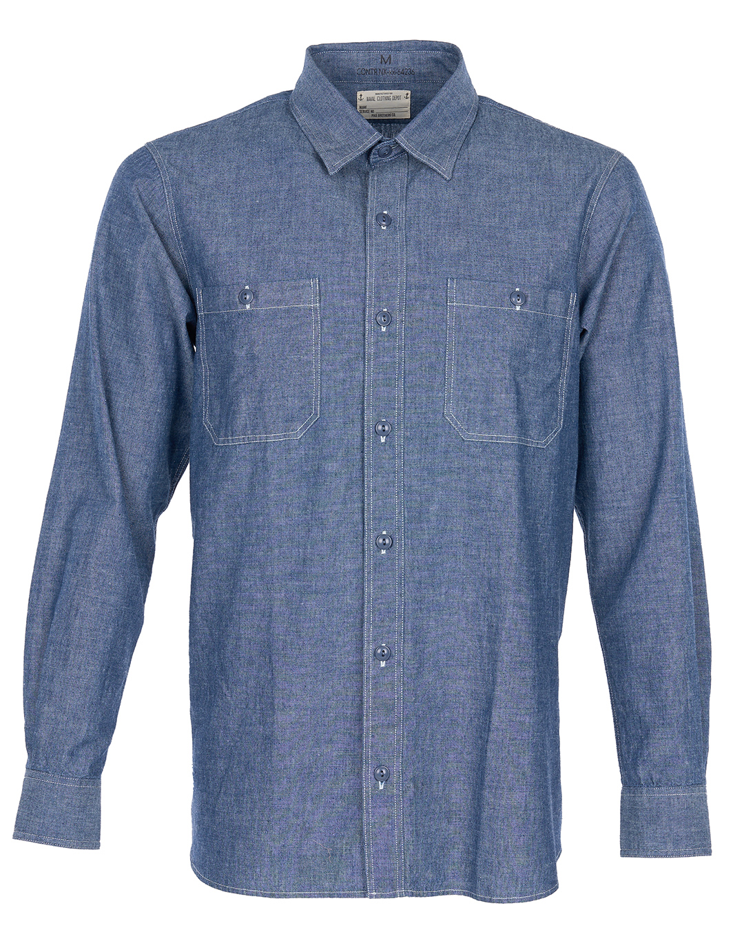 1940 USN Chambray Shirt Harbor Blue 1940 USN Chambray Shirt Harbor Blue
