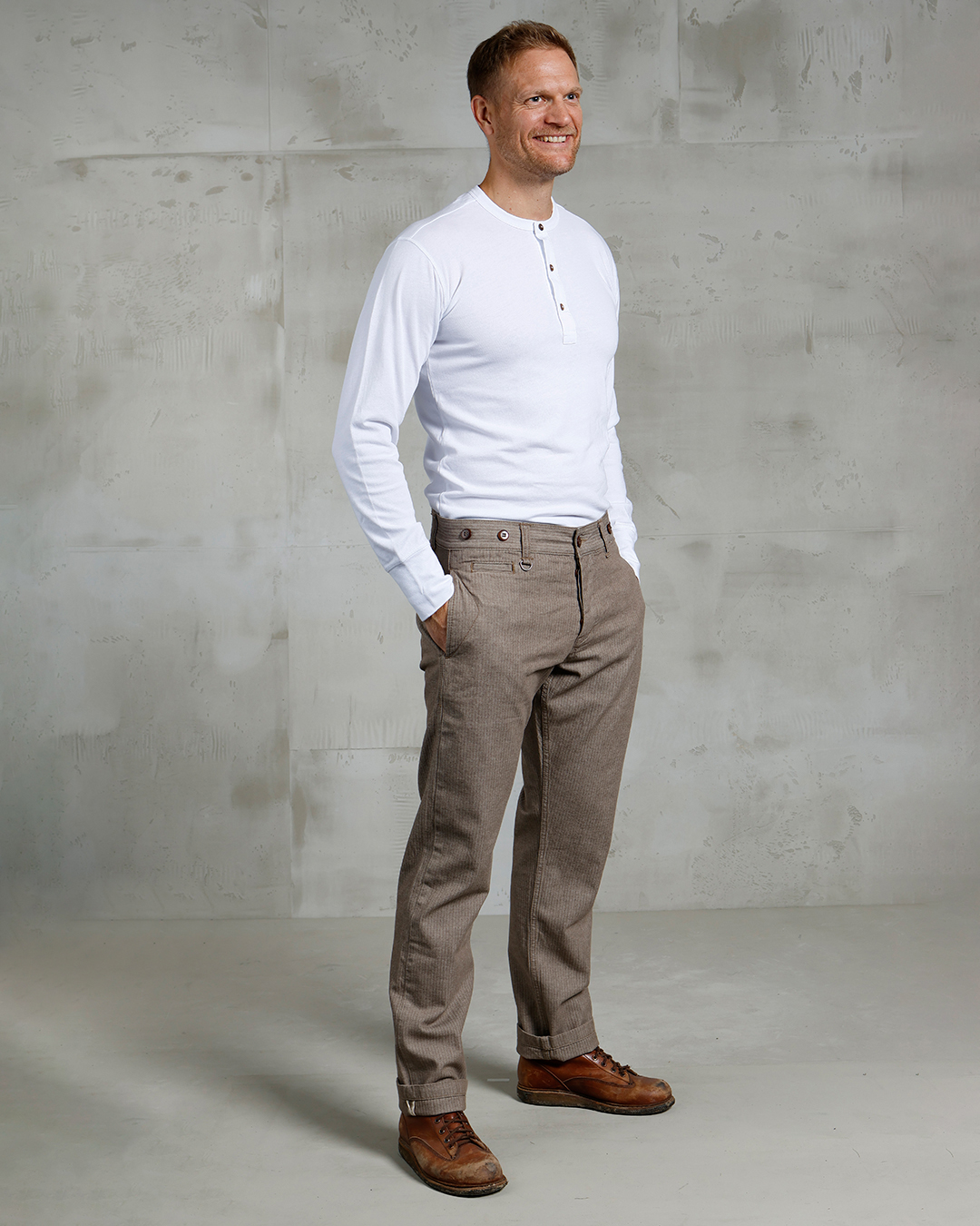 1947 Harvester Trousers HBT brown 1947 Harvester Trousers HBT brown