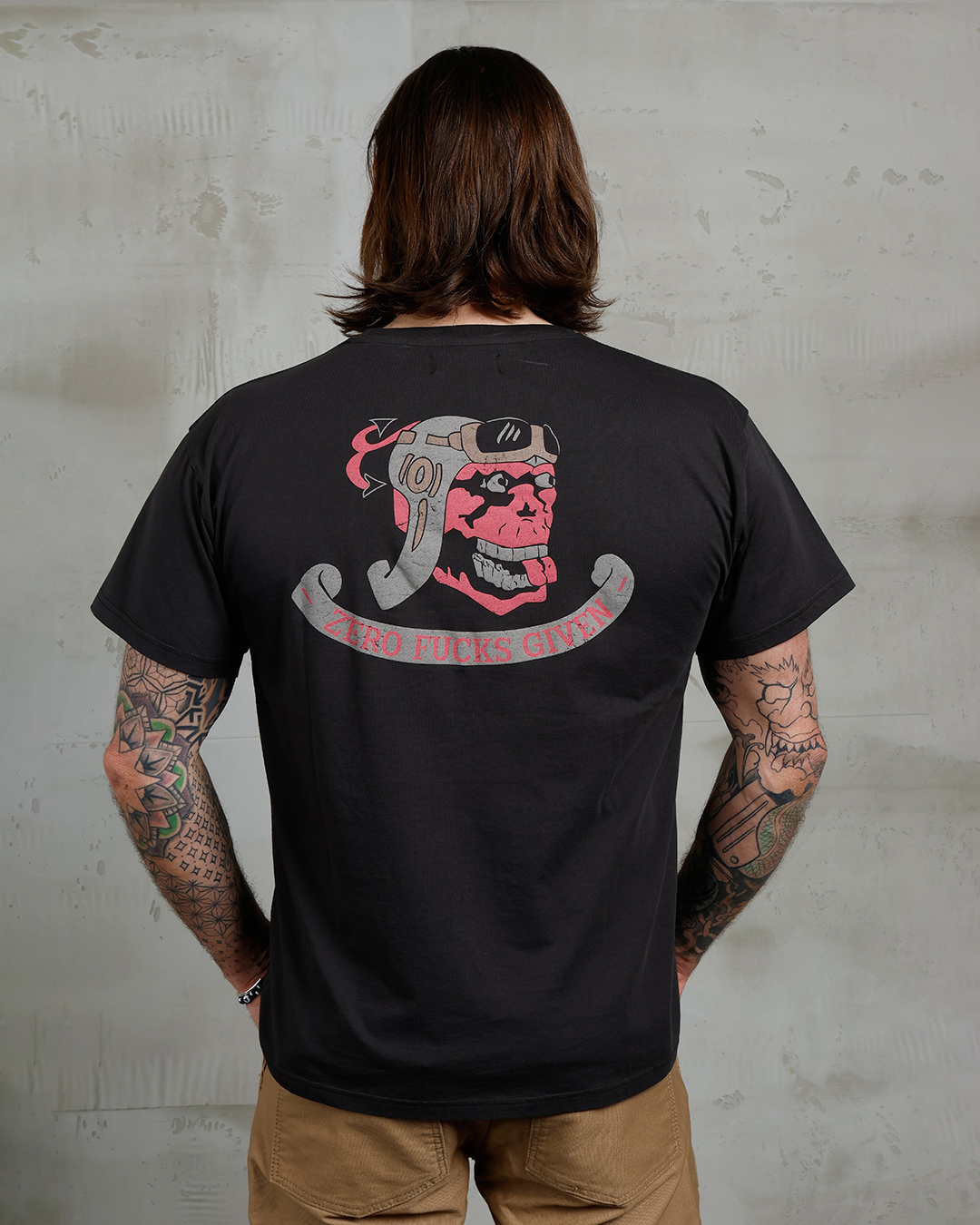 1969 Sports Tee Zero Fucks Given Black