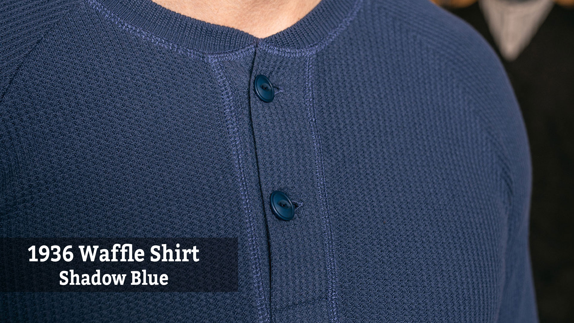 Waffle Shirt Shadow Blue
