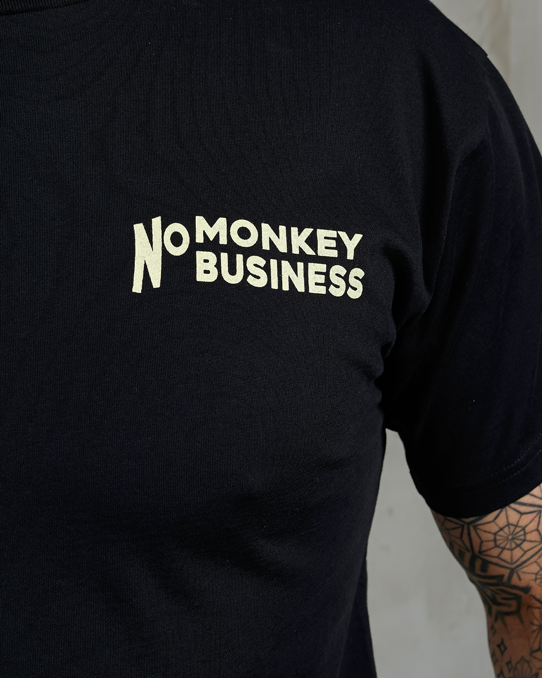 1969 Sports Tee No Monkey Business Black
