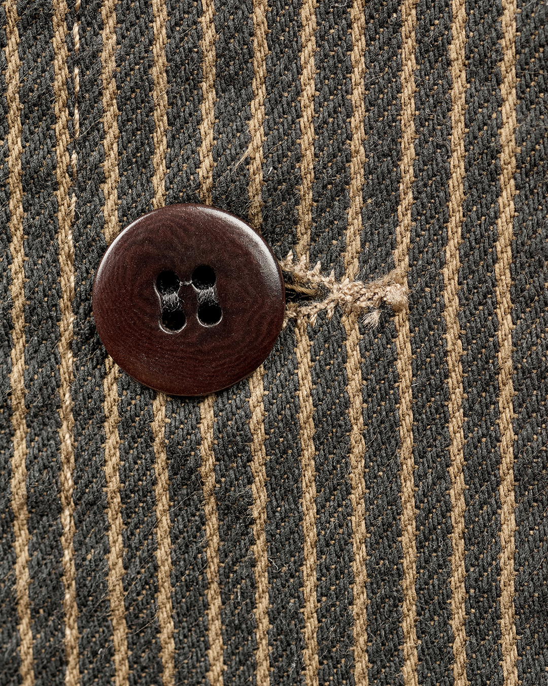 1937 Roamer Vest hickory stripe brown