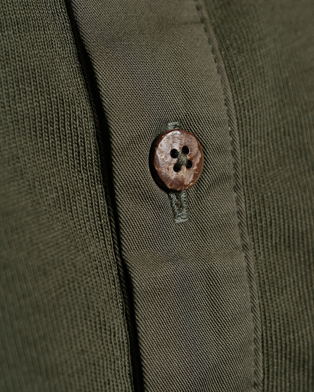 1927 Henley Shirt Short Sleeve Mojave Green