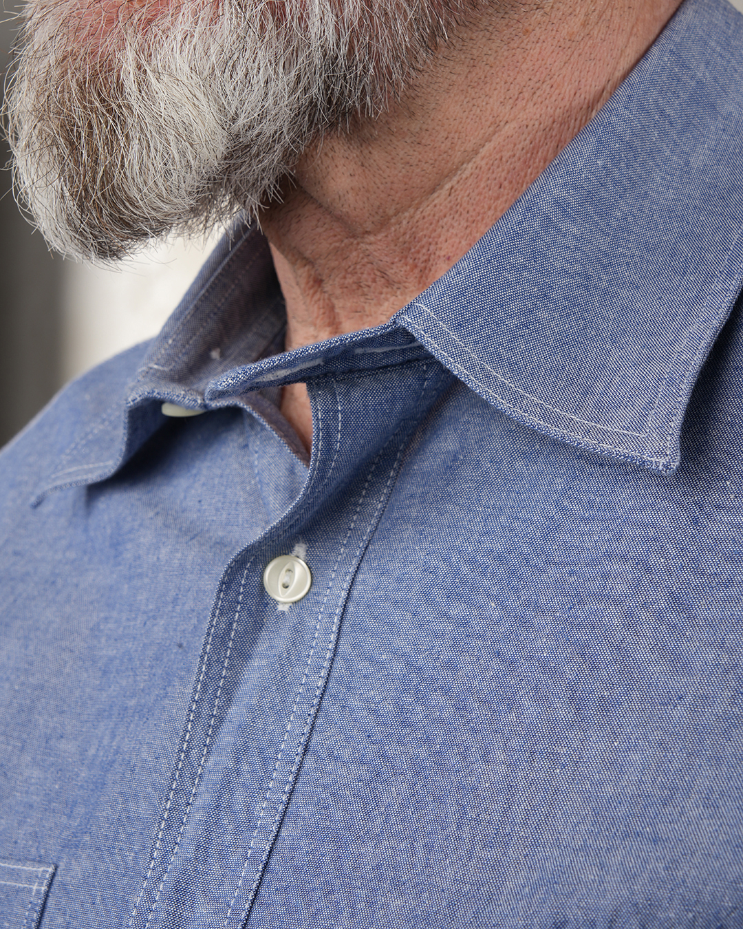 1937 Roamer Shirt blue chambray