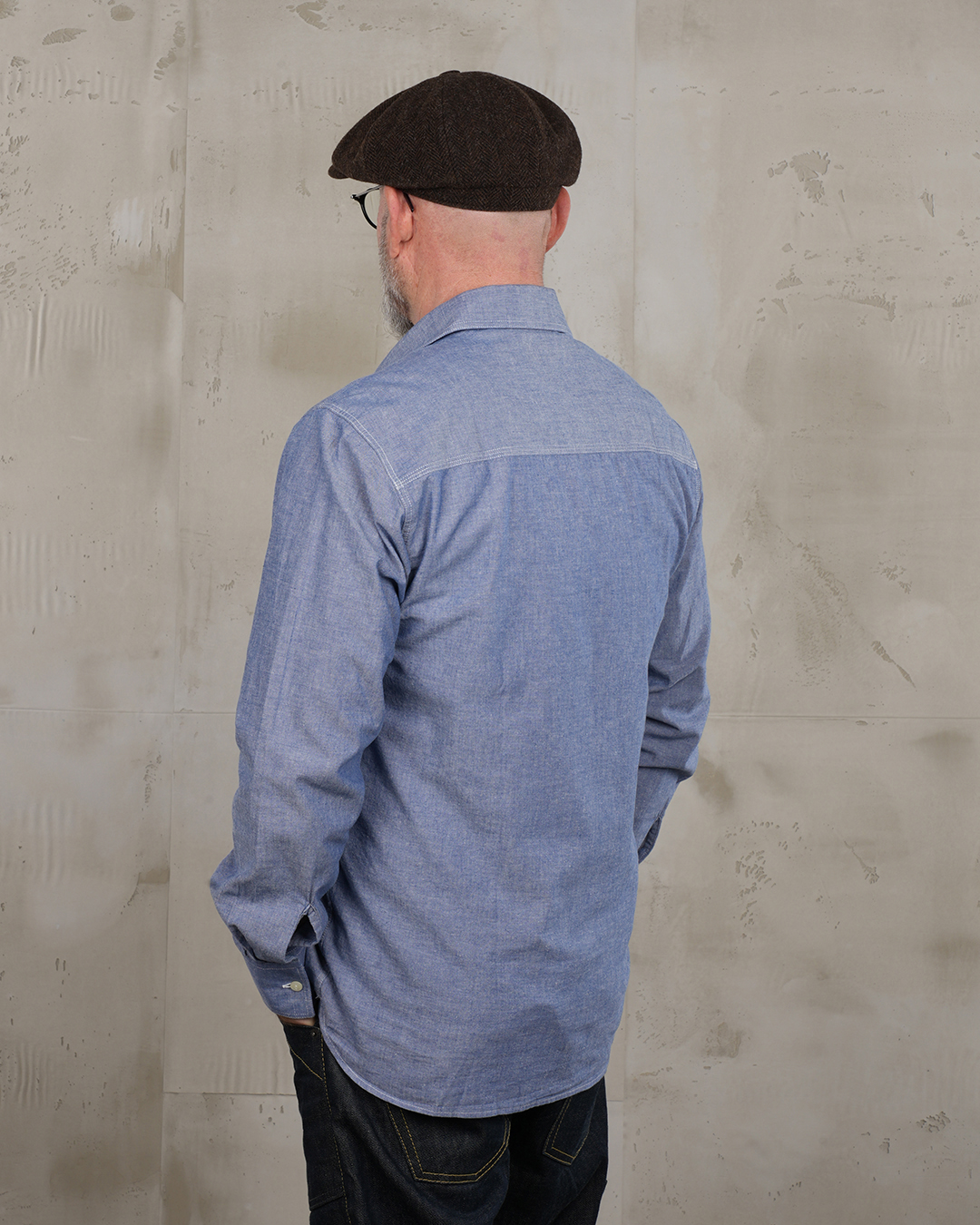 1937 Roamer Shirt blue chambray