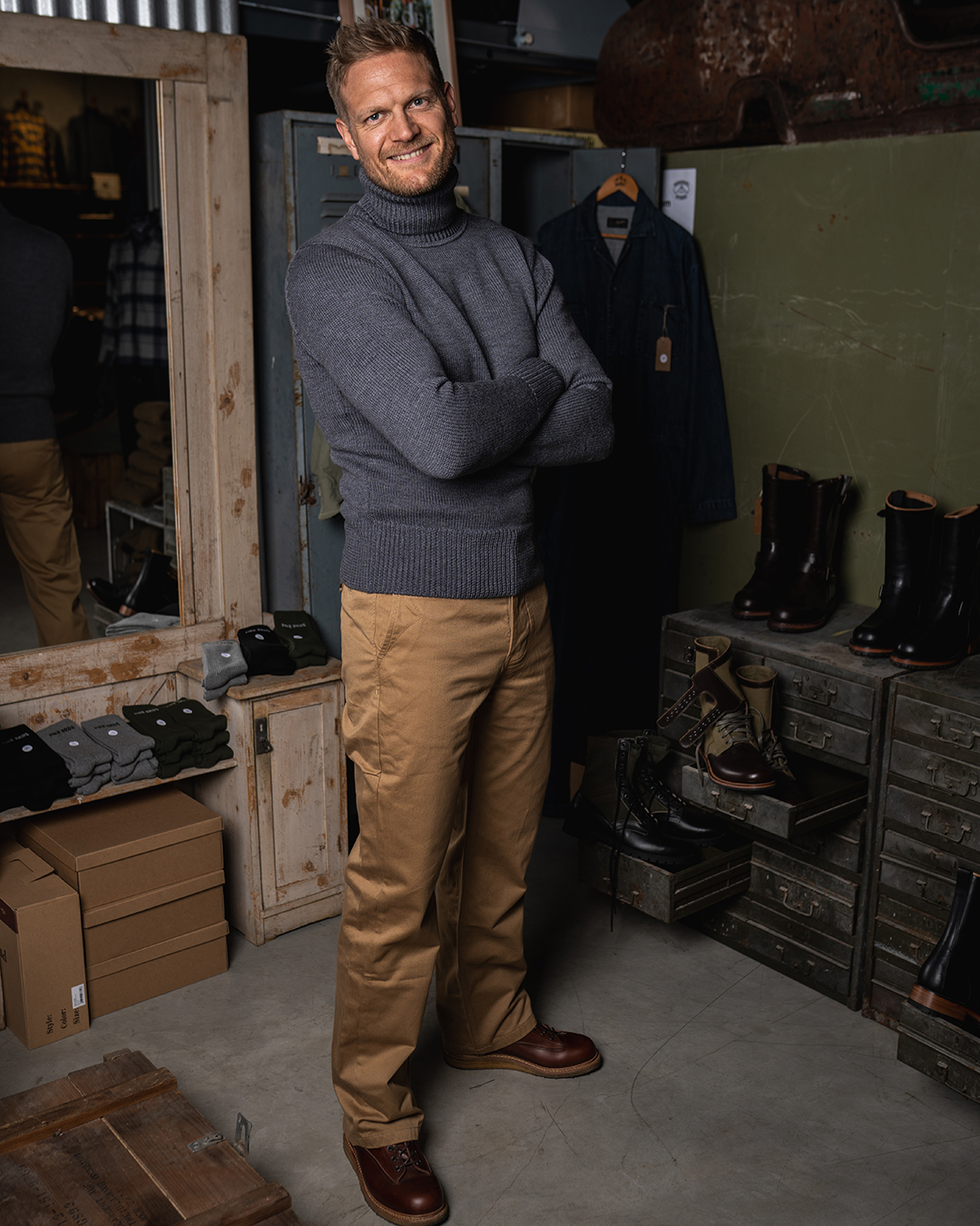 1923 Turtle Neck grey