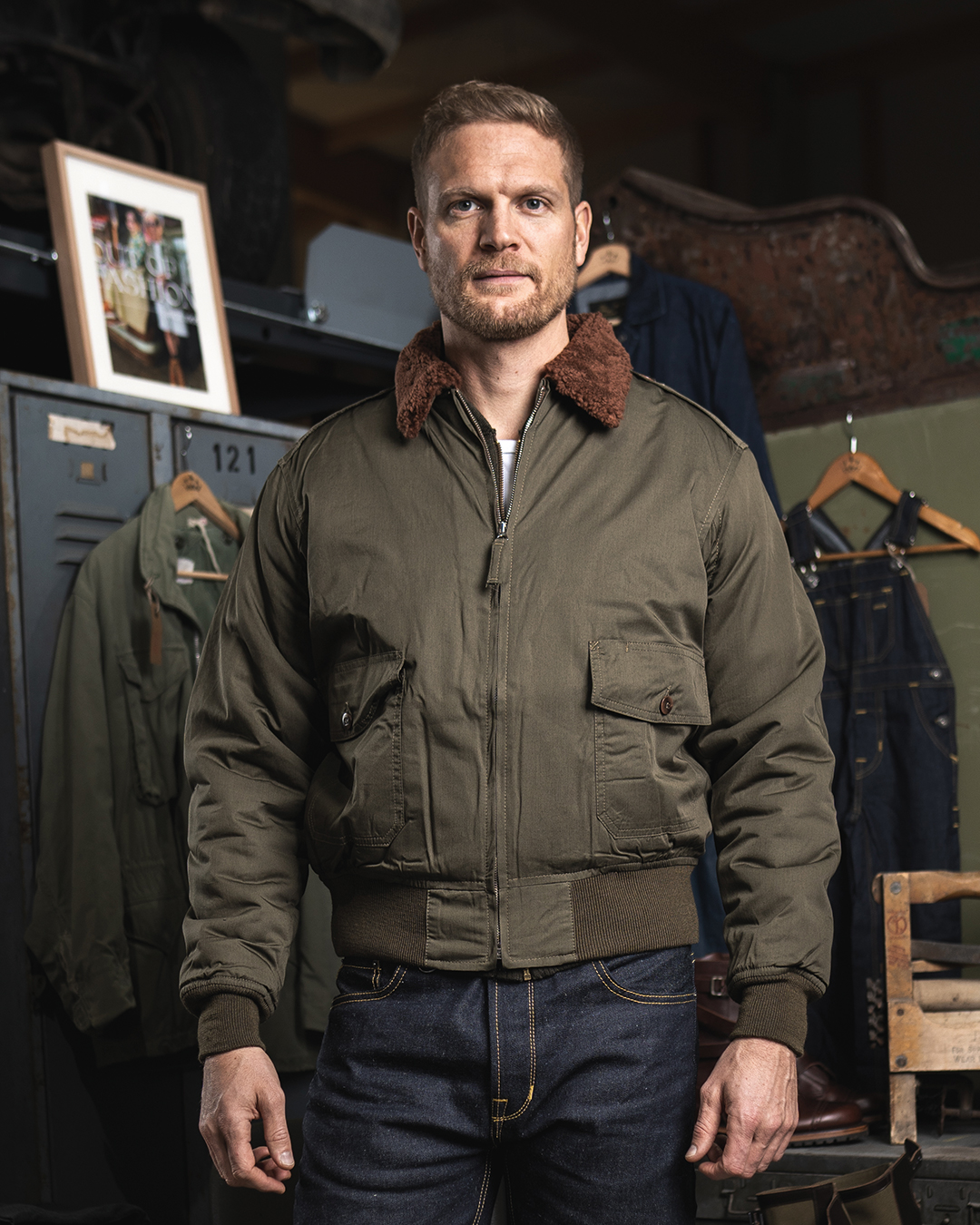 1943 B10 Flight Jacket olive drab 1943 B10 Flight Jacket olive drab