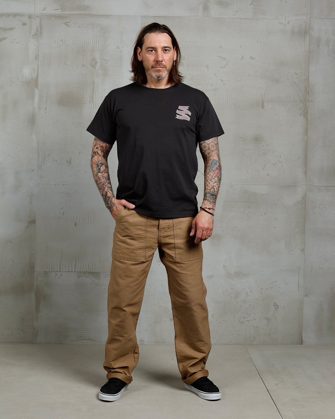 1969 Sports Tee Zero Fucks Given Black