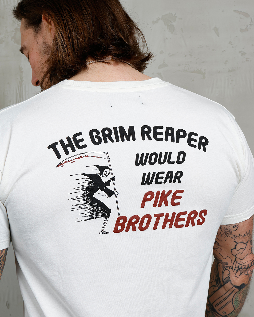 1969 Sports Tee Grim Reaper White
