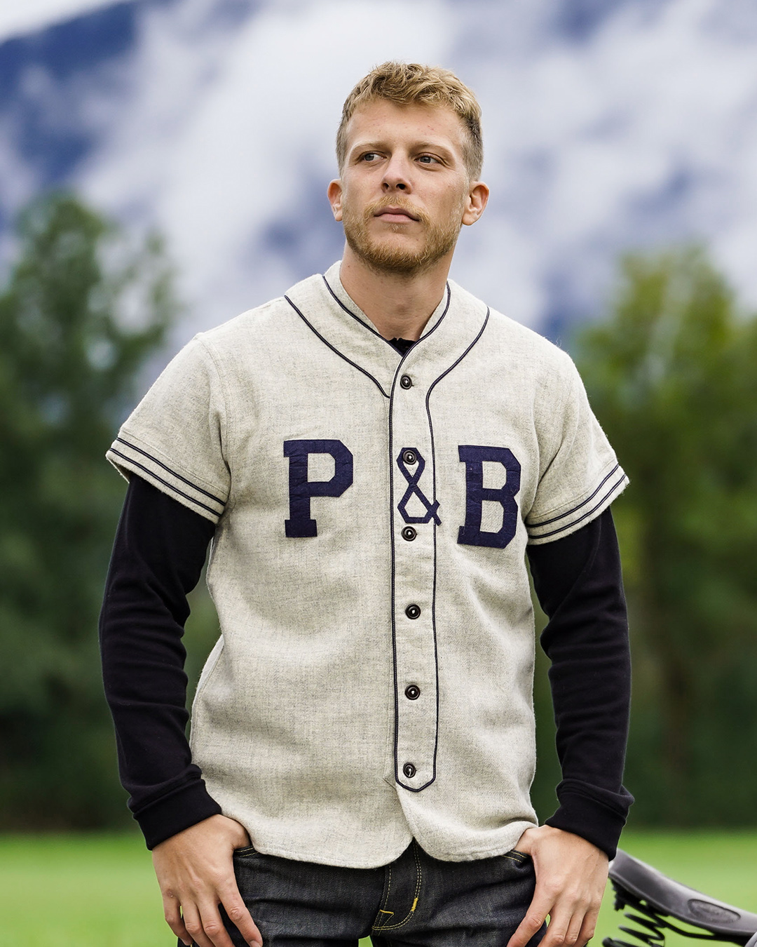 1938 Baseball Jersey Van Buren Grey 1938 Baseball Jersey Van Buren Grey