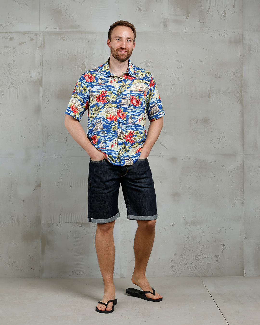 1948 Surf Shirt Random Blue