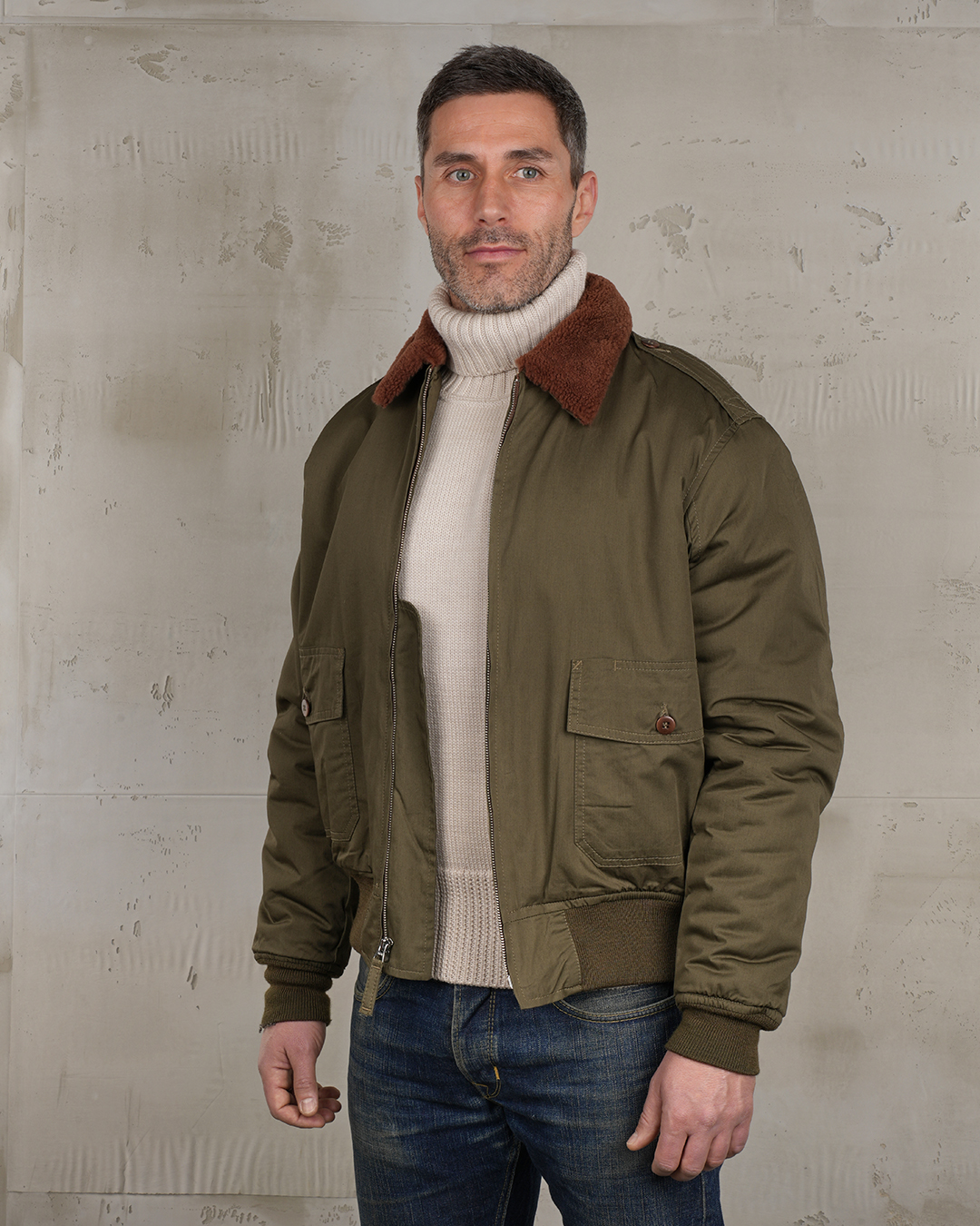 1943 B10 Flight Jacket olive drab